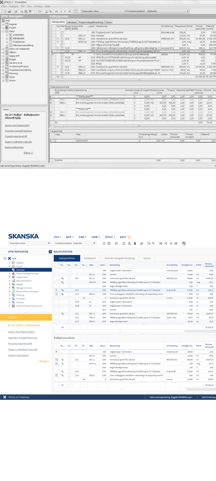 Wisej.NET slider before after Skanska UI